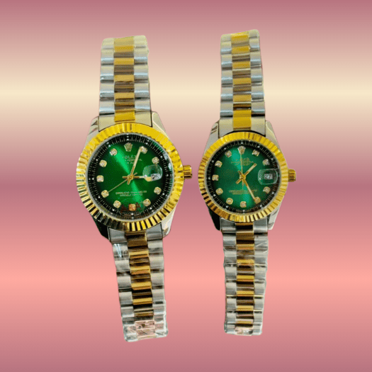 rolex oyster perpetual green couple 2 tone 01 rolex oyster perpetual green couple 2 tone 01