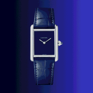 Fingertip.pk Cartier Tank Blue – Classic Luxury Quartz Watch